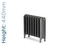 PA-CLAR-440-TH - Paladin Clarendon 1 Column Cast Iron Radiator H440mm x W228mm PA-CLAR-440-TH - Paladin Clarendon 1 Column Cast Iron Radiator H440mm x W228mm